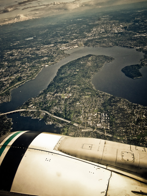 Mercer Island, en route to San Diego for our “12 Tasty Video + Photo Tips” shoot