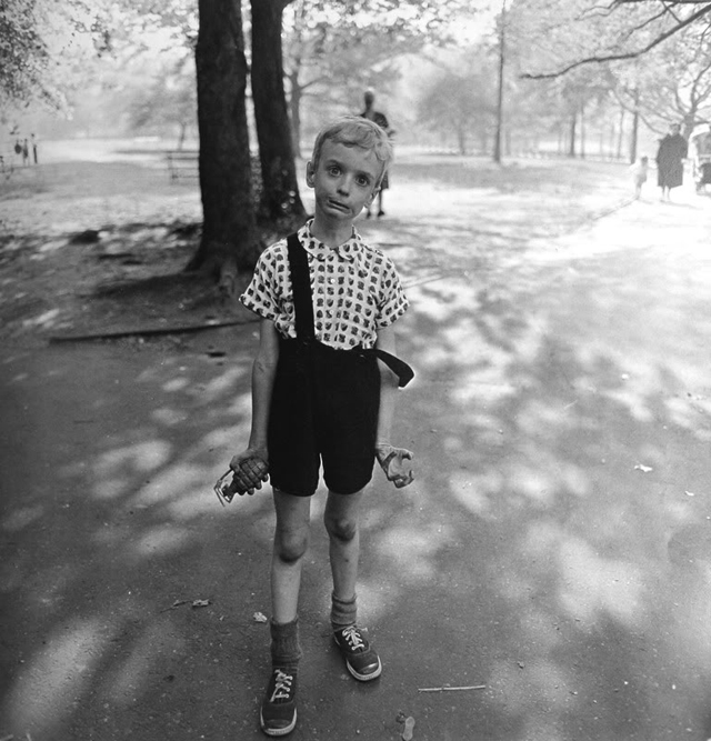 Child with Toy Hand Grenade in Central Park by Diane Arbus