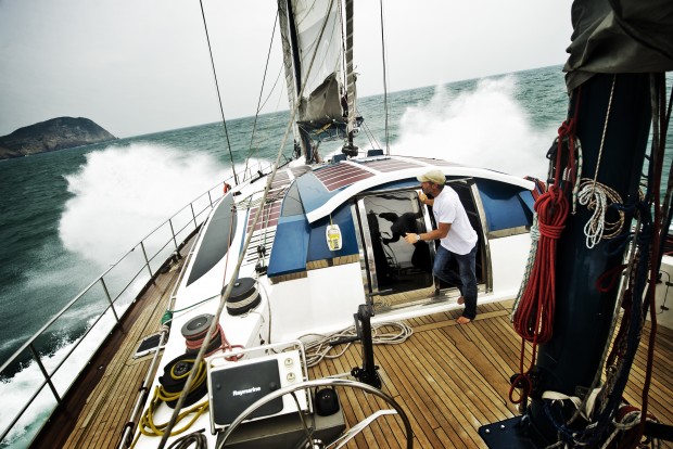 Onboard Pangea with Mike Horn, Strait of Taiwan