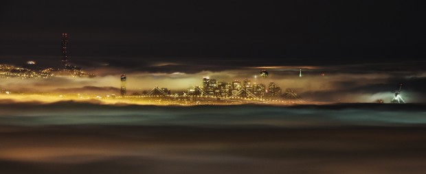 Fog-shrouded Bay Area, treated in Color Efex Pro 4. © Sohail Mamdani