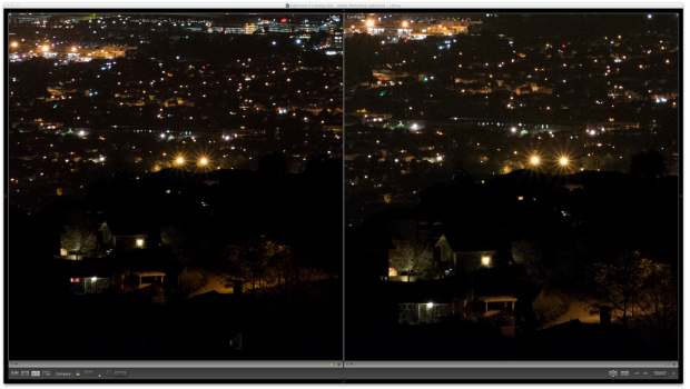 ISO 3200 comparison, with D7000 on the left and D7100 on the right